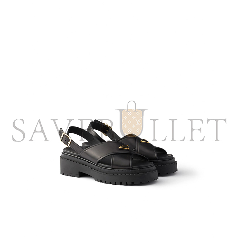 PRADA LEATHER SANDALS 1X105O PRADA LEATHER SANDALS 1X105O